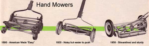 hand mowers reel type old
