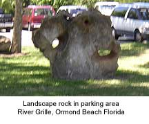landscape rock at River Grille Ormond Beach Florida