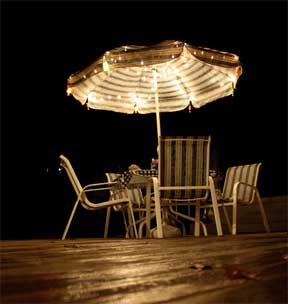 lighted umbrella