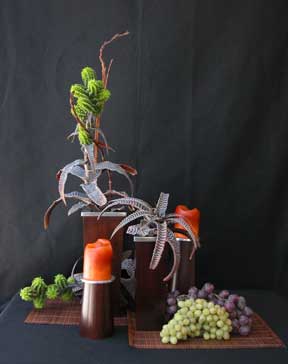 living sculptures with houseplants