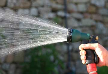 pistol grip watering device